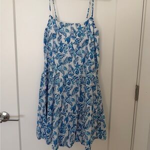 Lilly Pulitzer Blue & White Seashell Print Dress